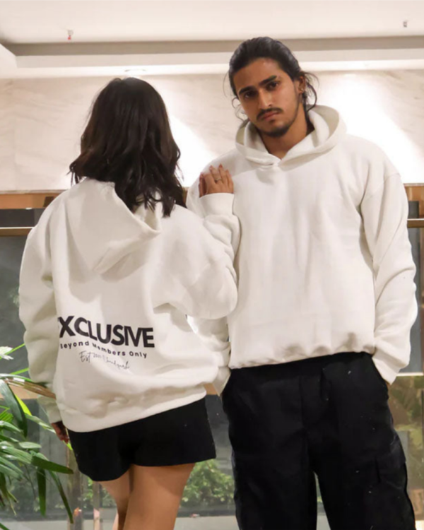 Oversized Hoodie- White Exclusive