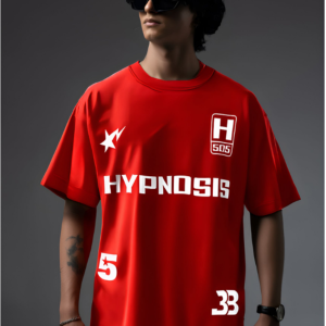 RED HYPNOSIS OVERSIZED TSHIRT