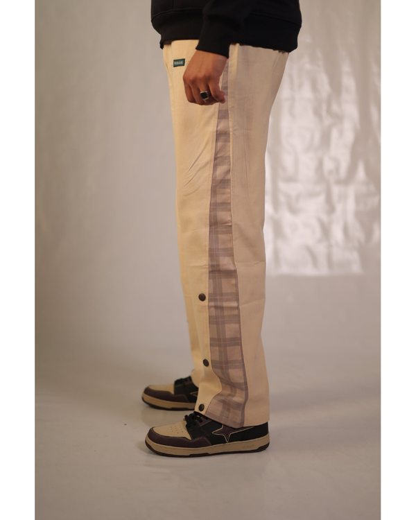 Side Checkered Cargo Pants