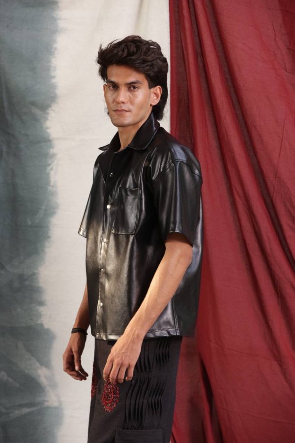 BLACK LEATHER - SHIRT - Image 4