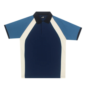 Mediumweight Multi-Panel Polo Neck T-shirt