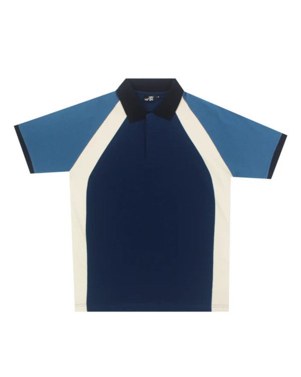 Mediumweight Multi-Panel Polo Neck T-shirt