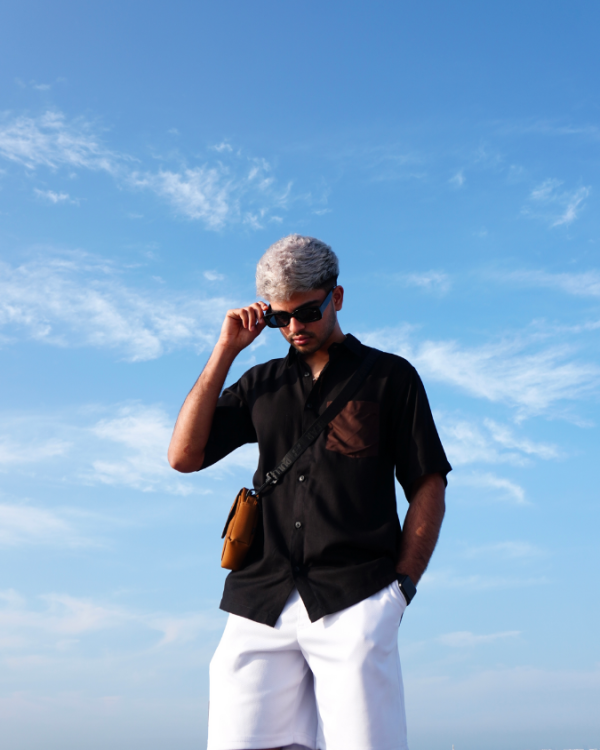 Patch Pocket Black Shirt (Copy)