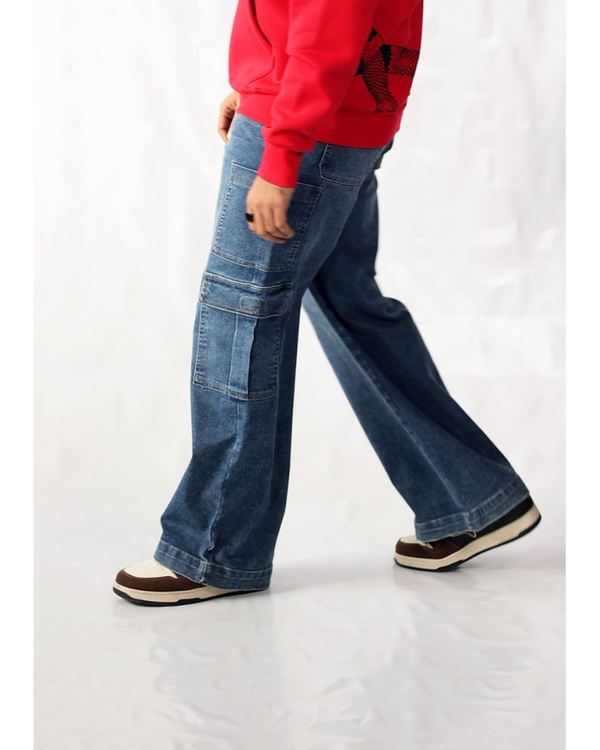 Blue Denim Cargos