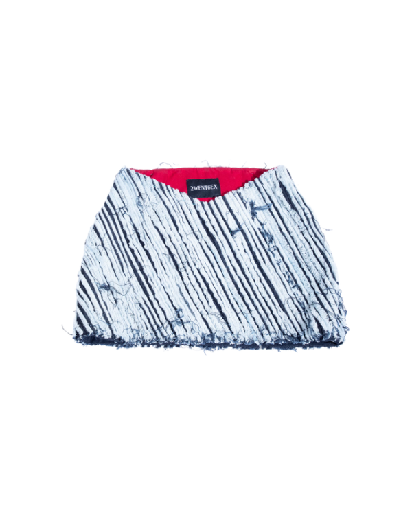 TEXTURE SKIRT / DENIM - Image 4