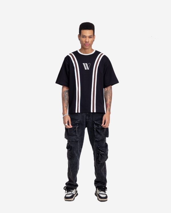STRIPED BLACK TEE - Image 3