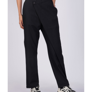 Black Flap Formal Pants