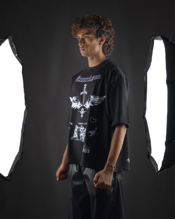 EXORCISM BLACK OVERSIZED T SHIRT - Image 3