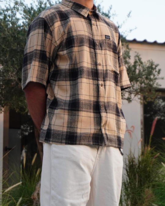 Vintage checked shirt – Yellow