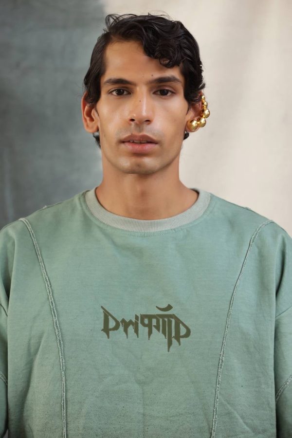 DUSTY GREEN STRIPED - Tshirt - Image 2