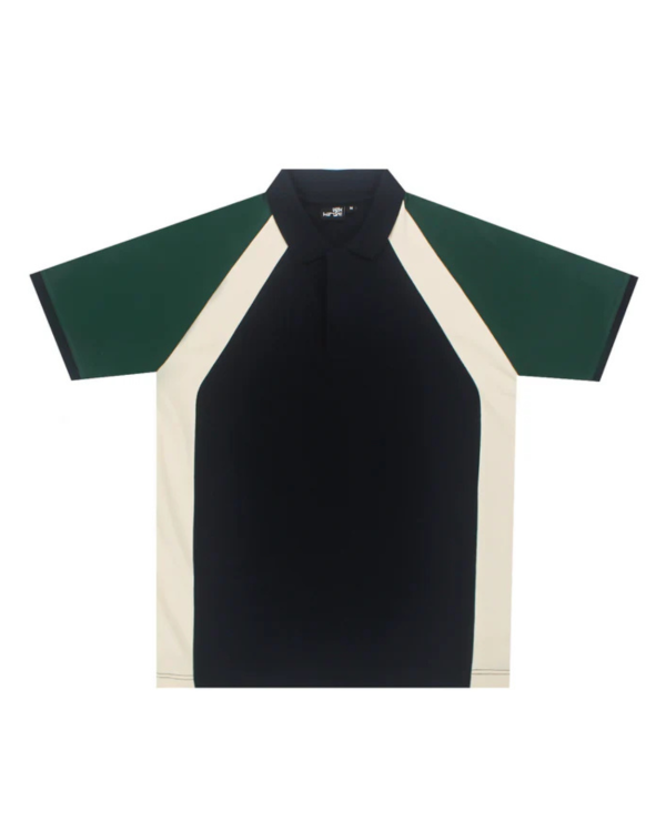 Mediumweight Multi-Panel Polo Neck T-shirt