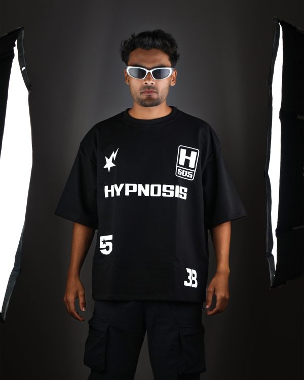 HYPNOSIS BLACK OVERSIZED T SHIRT - Image 4