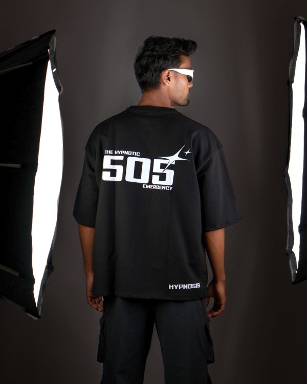 HYPNOSIS BLACK OVERSIZED T SHIRT - Image 2