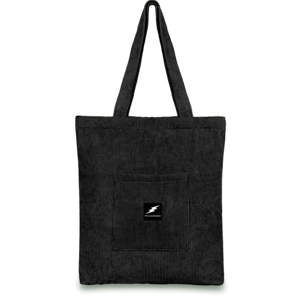 Black Corduroy Tote Bag - Image 2