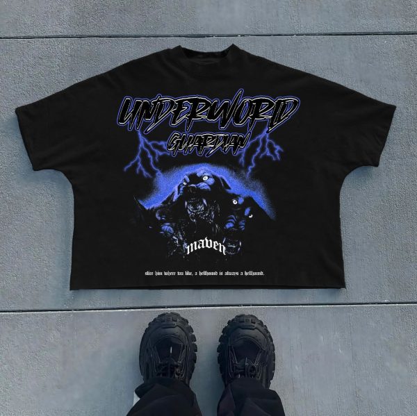 Cropped Relaxed Tshirt) Underworld Guardian - Image 2