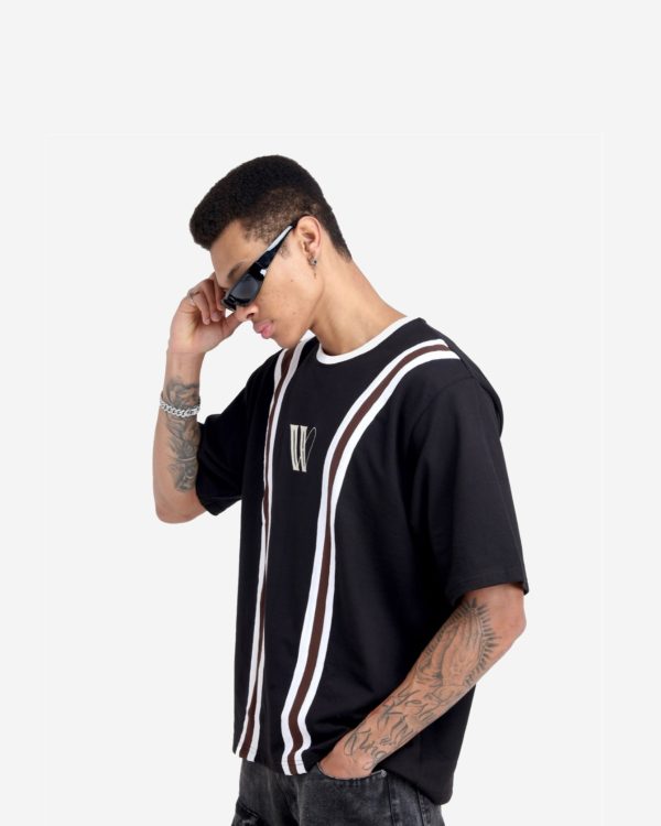 STRIPED BLACK TEE - Image 5