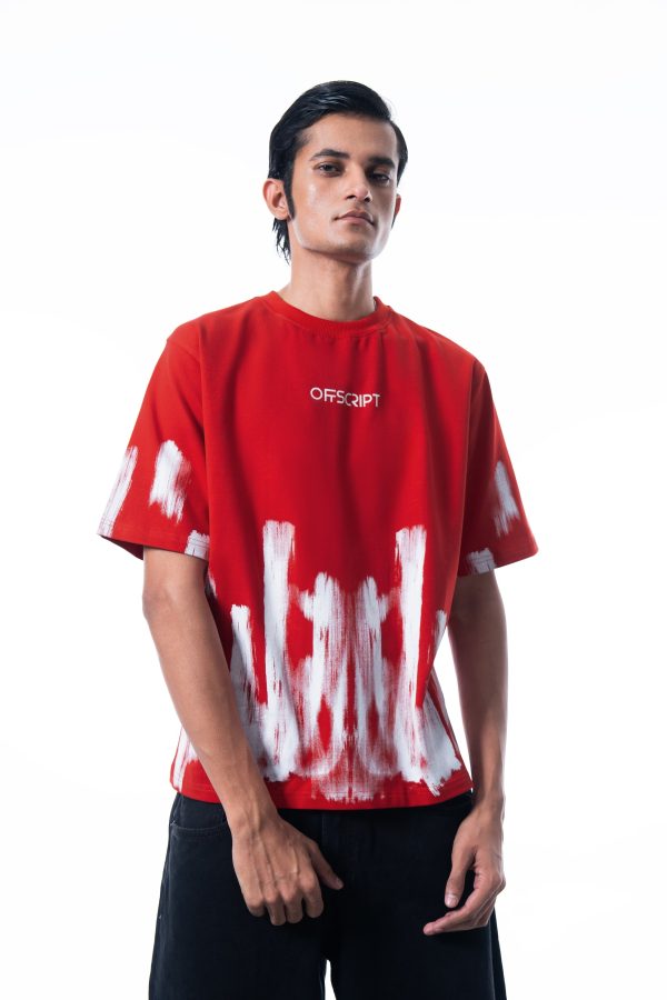 SCARLET CANVAS RELAXED TEE - Image 5