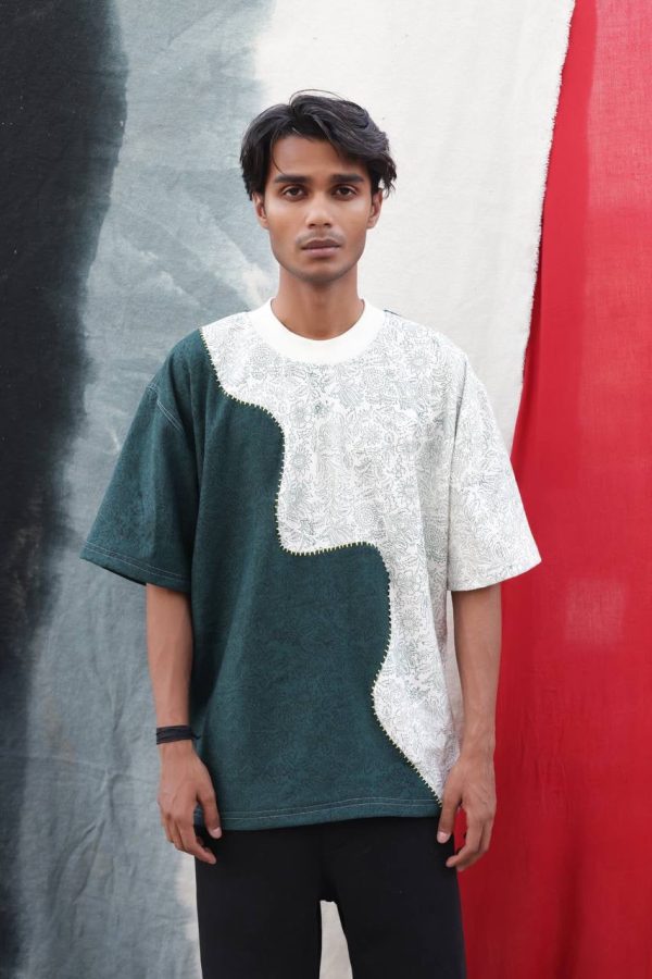 GREEN-WHITE FUSION - Tshirt - Image 4