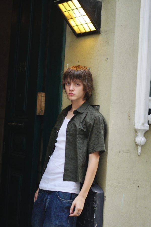 Crafted Cropped Shirt – Dark - Image 2