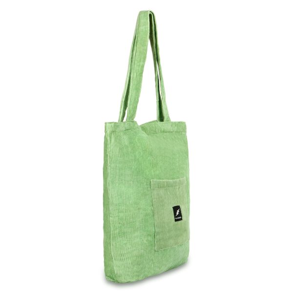 Green Corduroy Tote Bag - Image 2