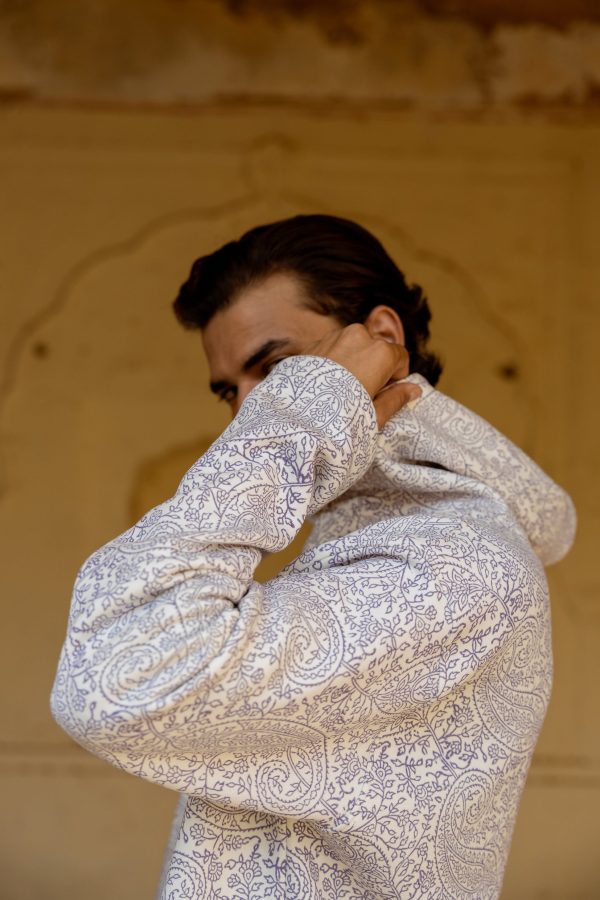 HERITAGE PURPLES BLOCK PRINTED - HOODIE - Image 4