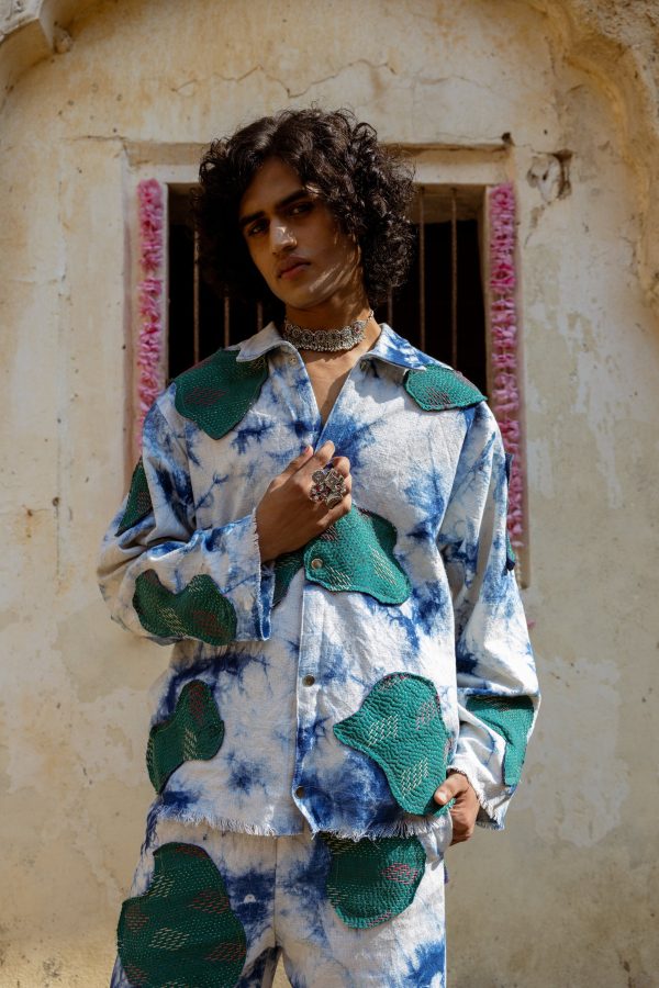 TIE-DYE HANDMADE PATCHWORK - JACKET - Image 9