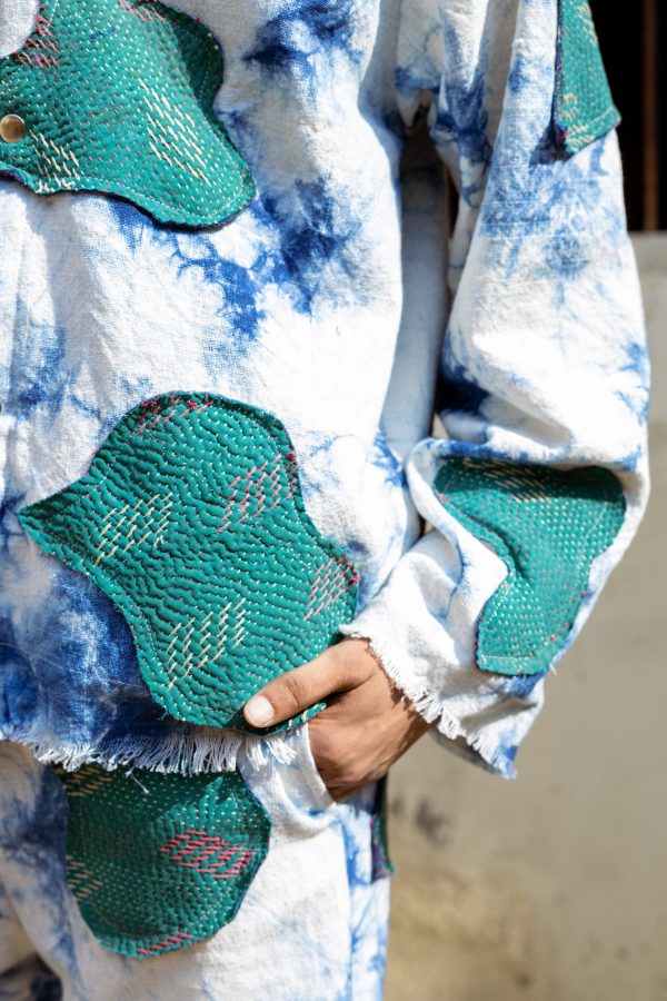 TIE-DYE HANDMADE PATCHWORK - JACKET - Image 3