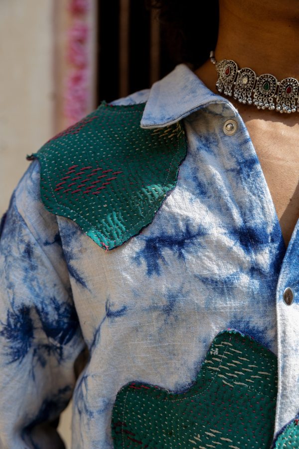 TIE-DYE HANDMADE PATCHWORK - JACKET - Image 4