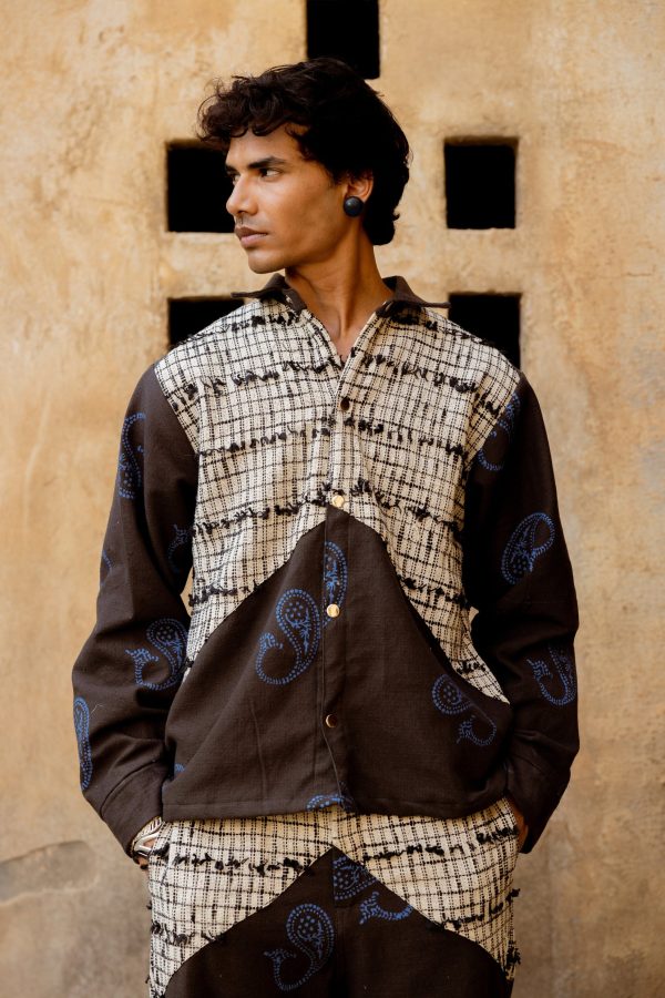 DENIM FUSION HANDWOVEN - JACKET - Image 4