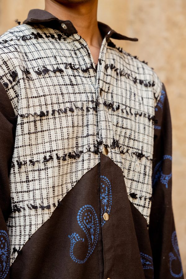 DENIM FUSION HANDWOVEN - JACKET - Image 3