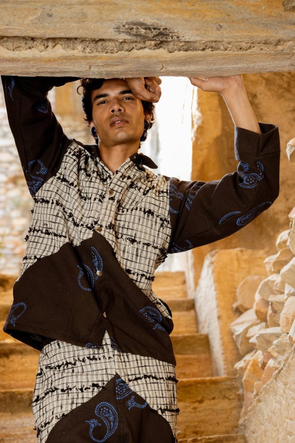 DENIM FUSION HANDWOVEN - JACKET - Image 8