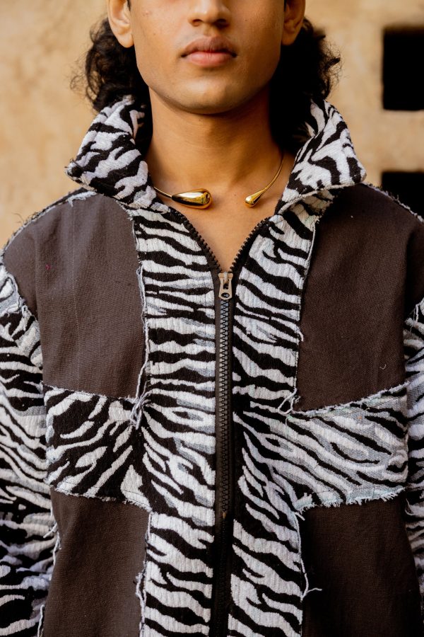 STRIPED EQUINE HANDWOVEN - JACKET - Image 4