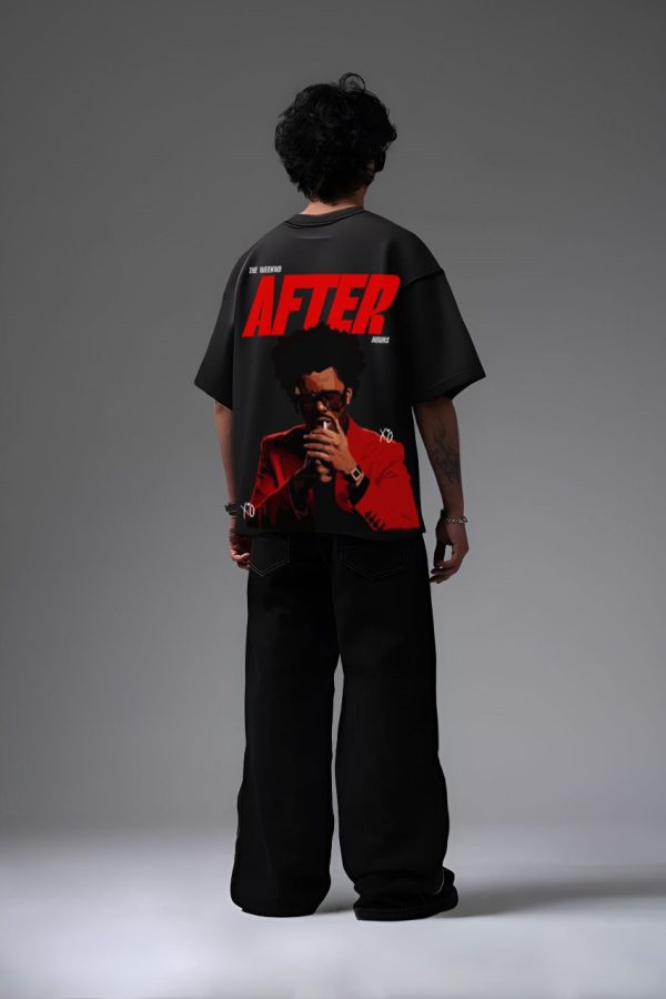 WEEKEND Black OVERSIZED T SHIRT - Image 2