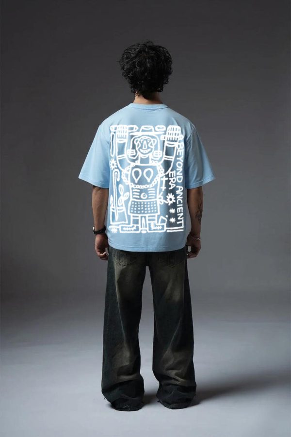 BEYOND ACIENT SKY BLUE T SHIRT - Image 3