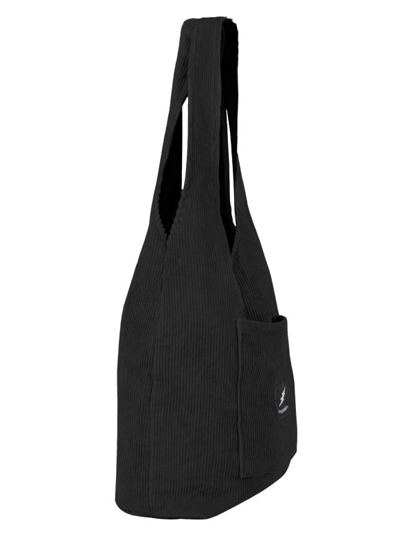Black Corduroy hobo Bag - Image 6