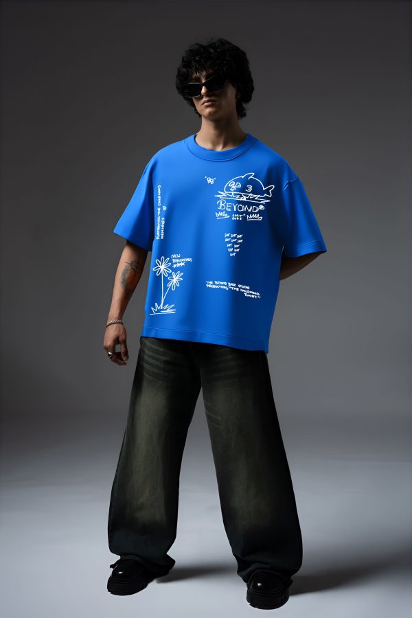 CHILDHOOD BLUE OVERSIZED TSHIRT - Image 5