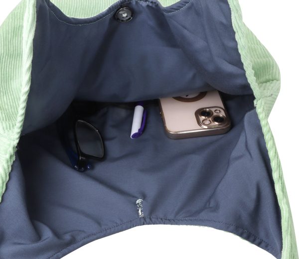 Matcha Green Corduroy Hobo Bag - Image 5