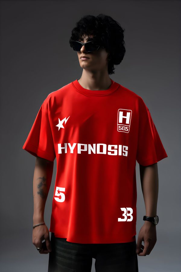 RED HYPNOSIS OVERSIZED TSHIRT - Image 2