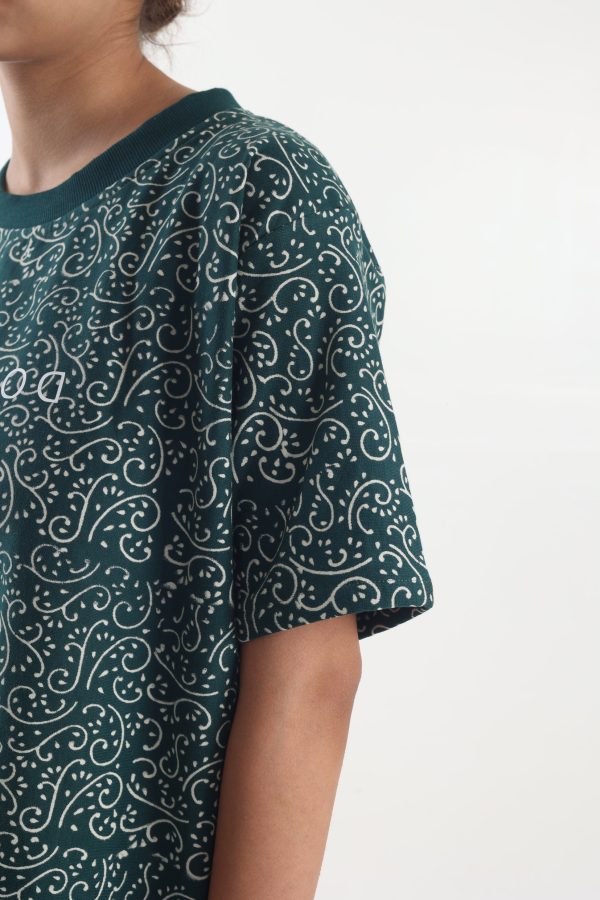 FOREST GREEN BLOCK PRINTED - Tshirt - Image 5