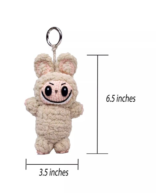 Crochet Labubu Doll - Soymilk - Image 4