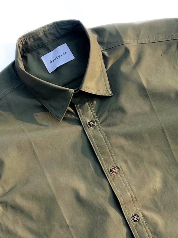 WORK WEAR OLIVE SHIRT - Image 3