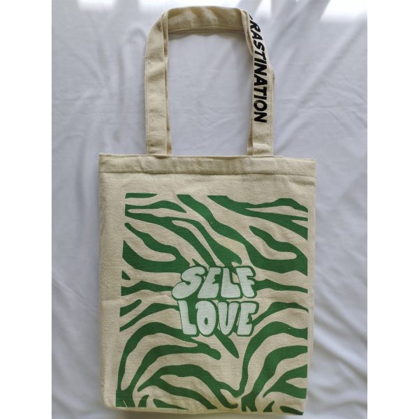 White Self Love Tote Bag - Image 6