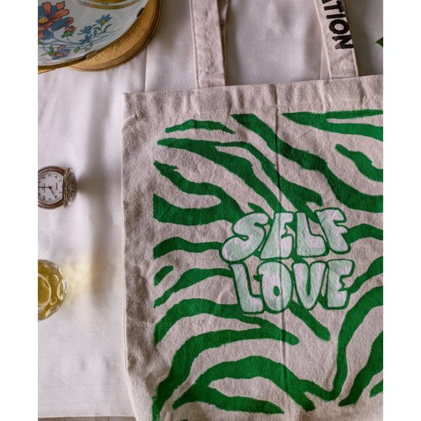 White Self Love Tote Bag - Image 7